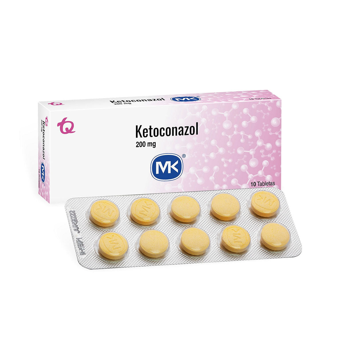 RX - Ketoconazol 200 mg 10 Tabletas MK
