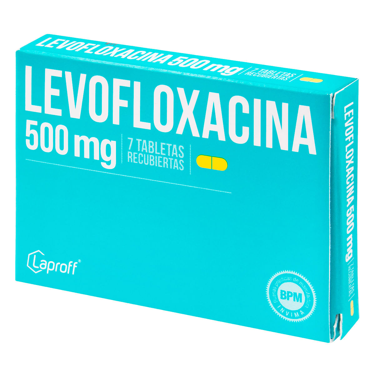 RX - Levofloxacino 500 mg 7 Tabletas LP