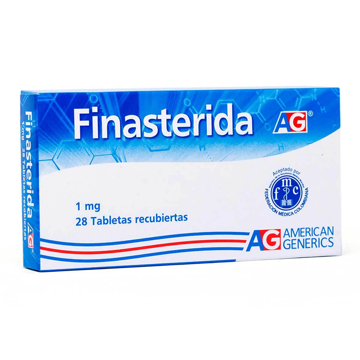 RX - Finasterida 1 mg 28 Tabletas AG