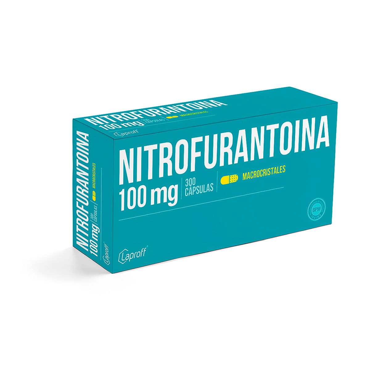 RX - Nitrofurantoína 100 mg 300 Cápsulas LP