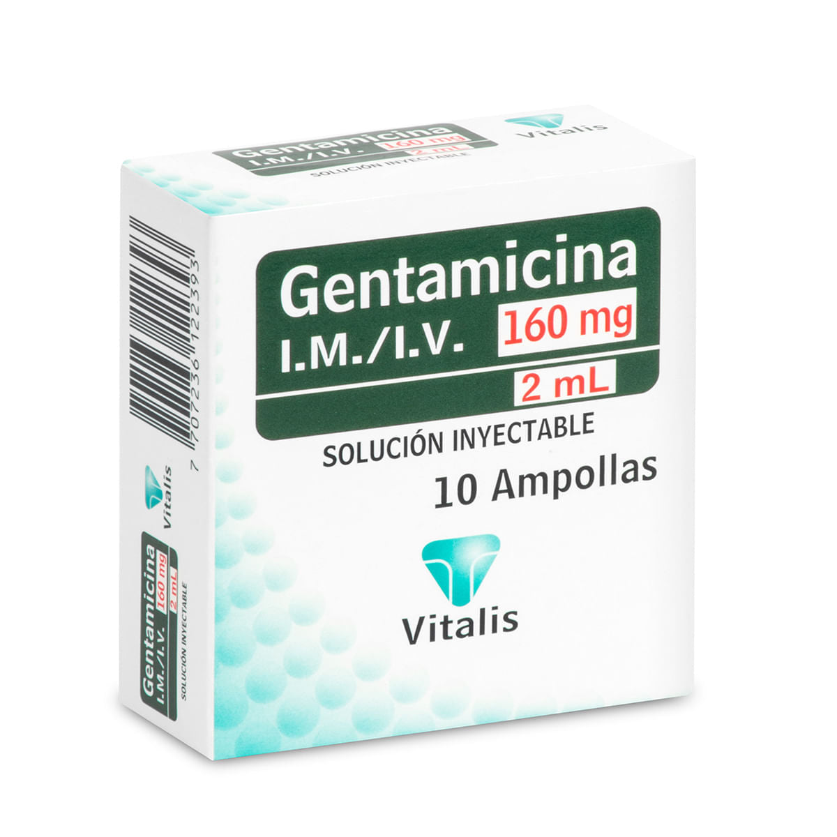 RX - Gentamicina 160 mg/2 ml 1 Ampolla VT