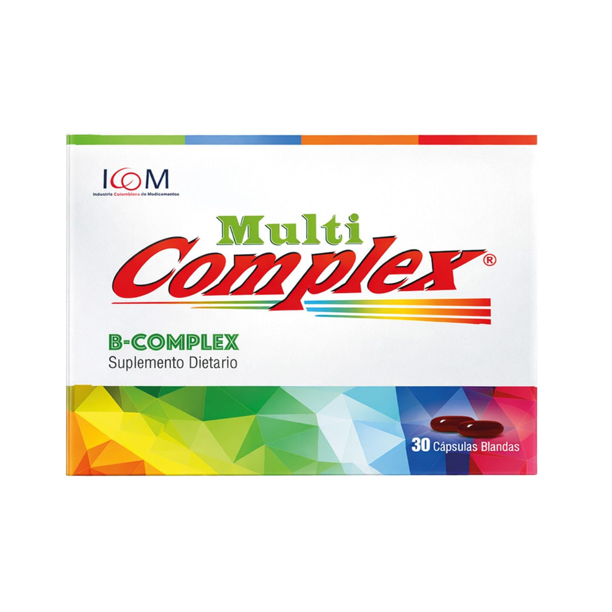 Multicomplex B-Complex 30 Cápsulas Blandas ICOM