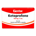 KETOPROFENO 100 MG 1 AMPOLLAS GF