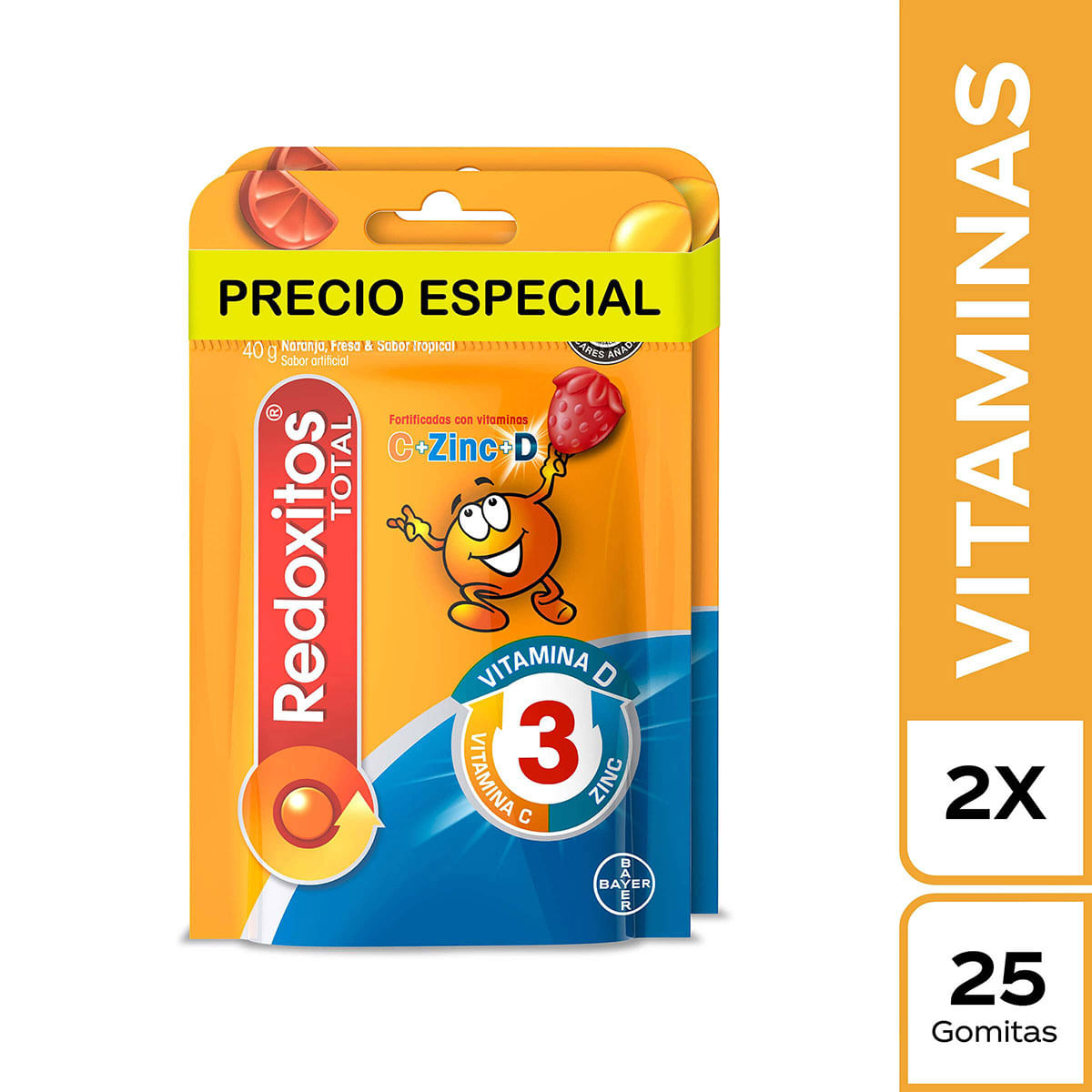 2 Redoxitos Total Gums 25 Unidades Precio Especial