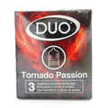 Preservativos Duo Tornado Passion 3 Unidades