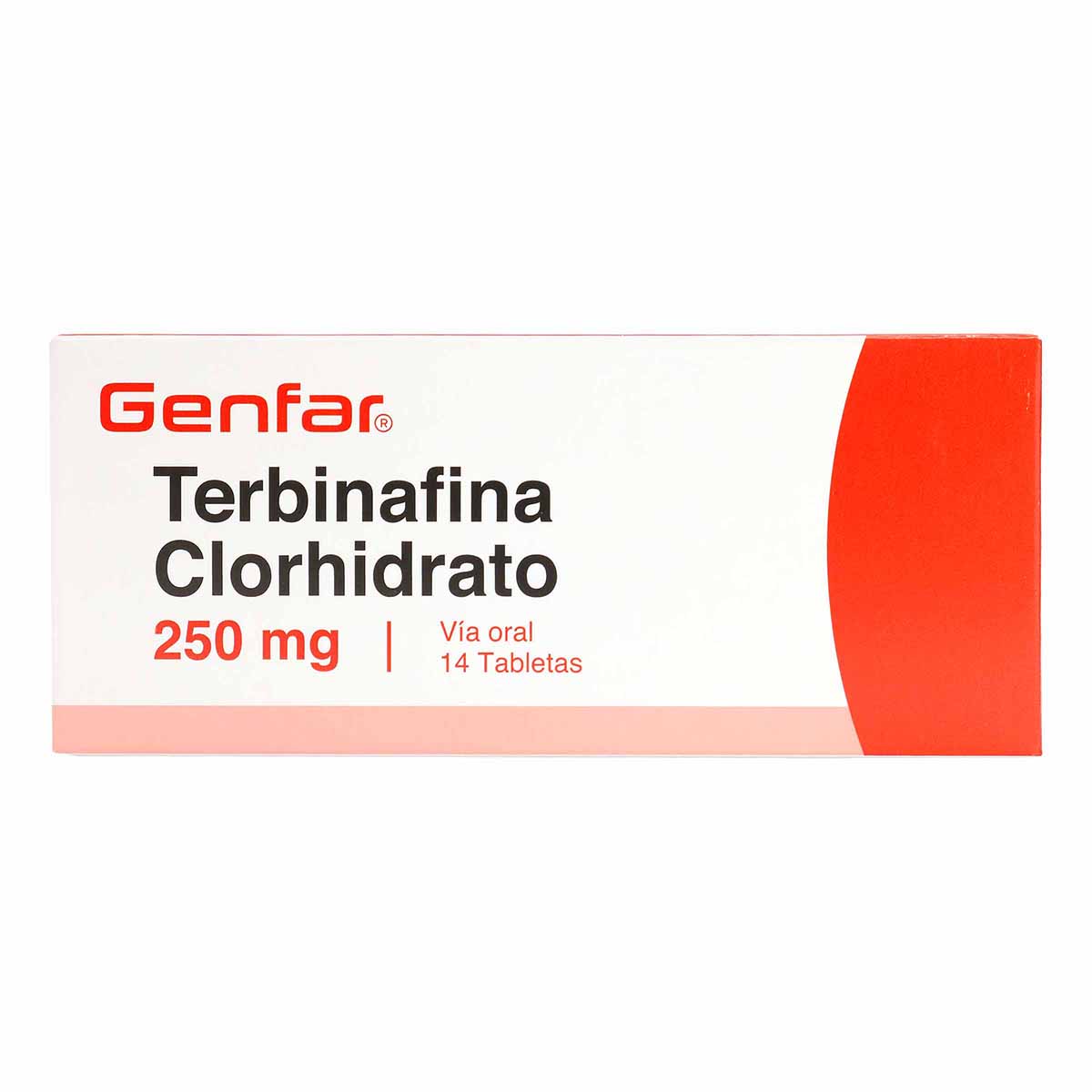 RX - Terbinafina 250 mg 14 Tabletas GF
