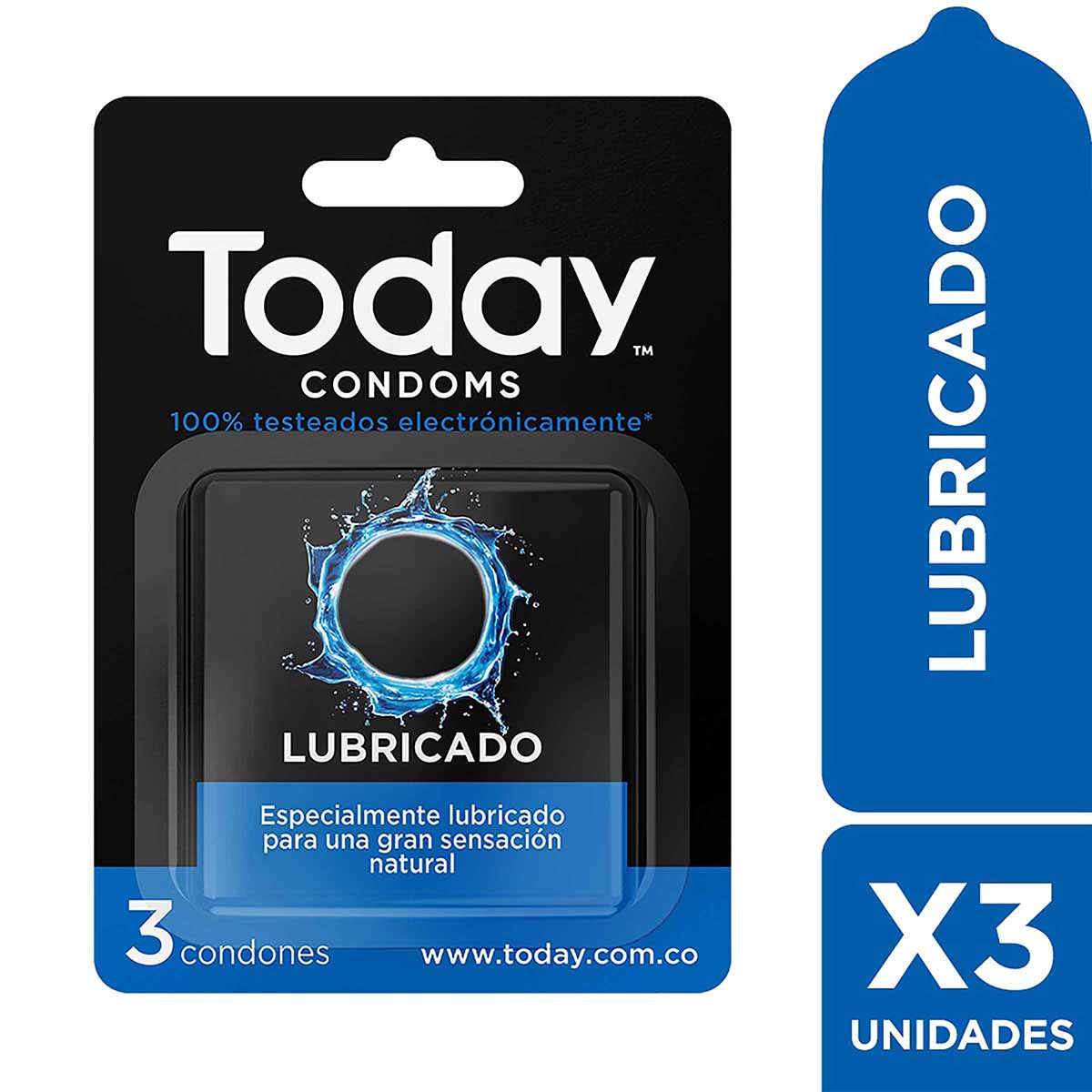 Preservativos Today Lubricado 3 Unidades