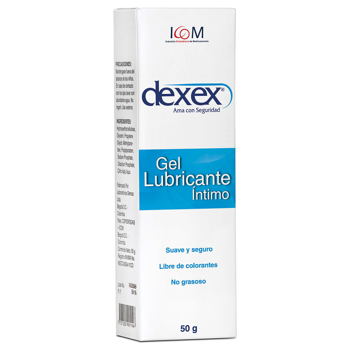 Gel Lubricante Íntimo Dexex 50 g